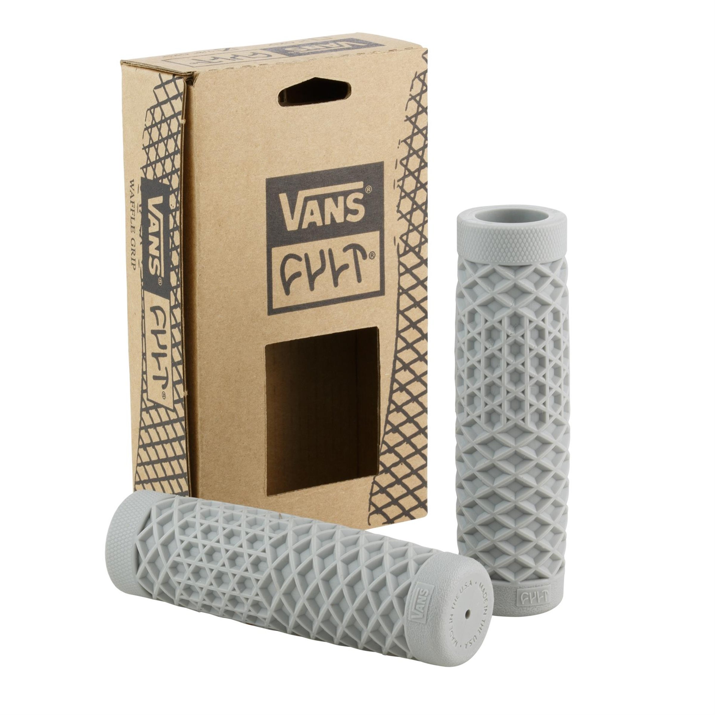 Griffe CULT VANS Waffle Ø 24/24 mm L 125 mm für Vespa 50-125 PV/ET3/125 GT/GTR/Super/TS/150 GL/Sprint/V/Super/180SS/200 Rally/PX80-200/PE Lusso'98/MY für Vespa 50-125 PV/ET3/125 GT/GTR/Super/TS/150 GL/Sprint/V/Super/180SS/200 Rally/PX80-200/PE Lusso'98/MY