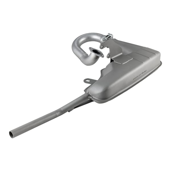 Rennauspuff Ancelotti, Stahl silber für Lambretta 125 LI/LIS/DL/GP/150 LI/LIS/SX/DL/GP/175 TV 2°-3°/200 TV/SX/DL/GP