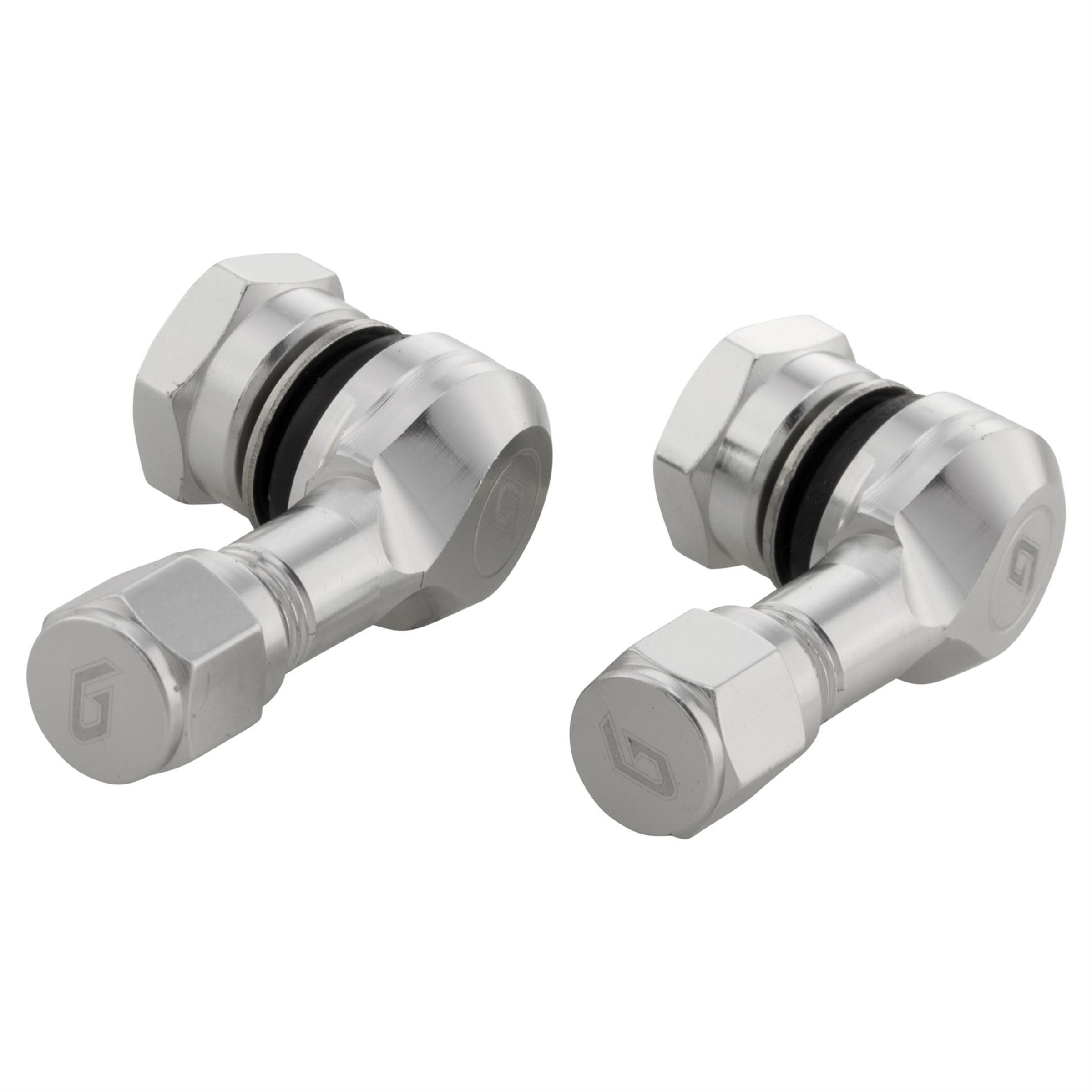 Ventileinsatz G-PRO für schlauchlos Reifen/Felge 80° silber eloxiert 