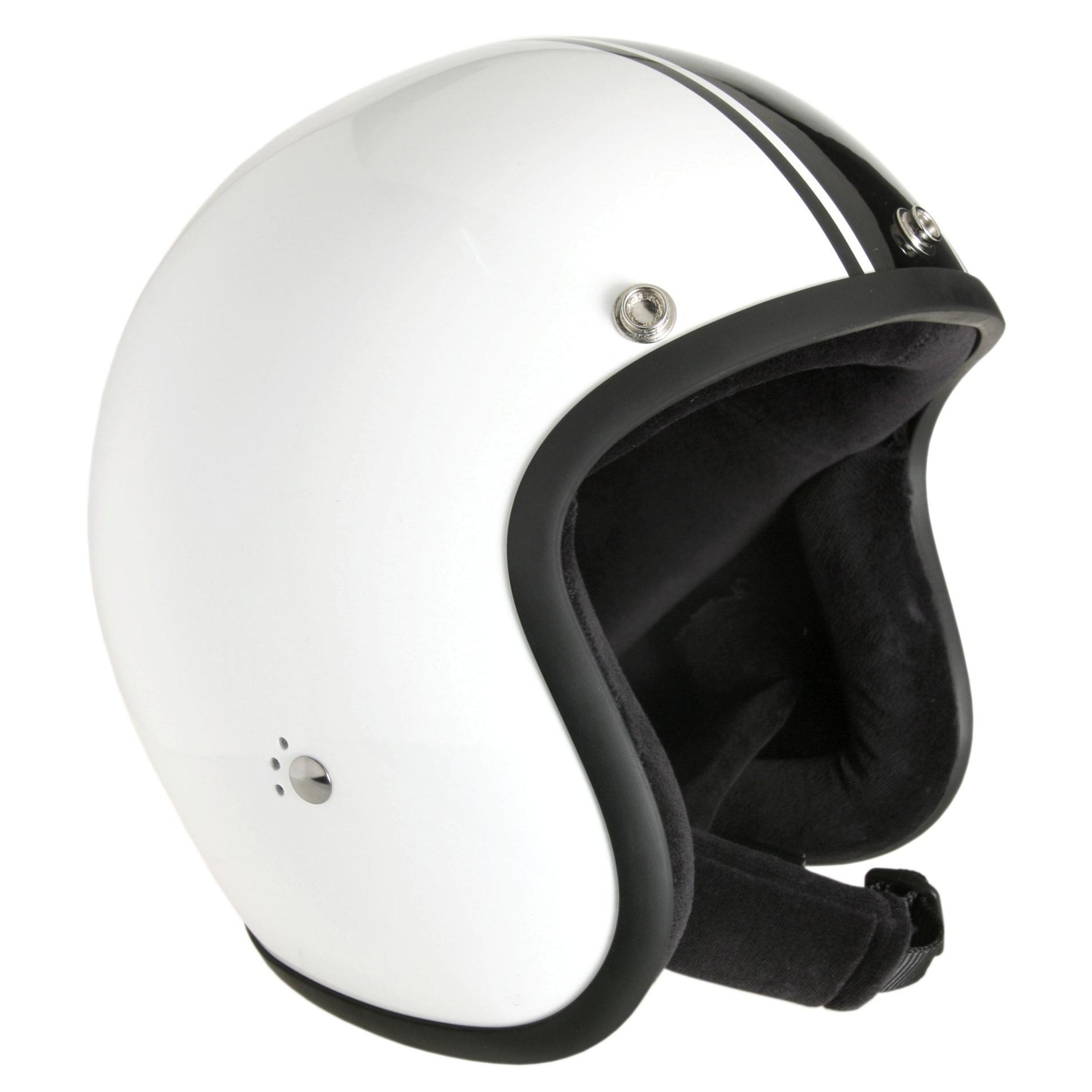 Helm BANDIT Classic Jet, weiß/schwarz, Gr. S, 55-56 cm Jethelm