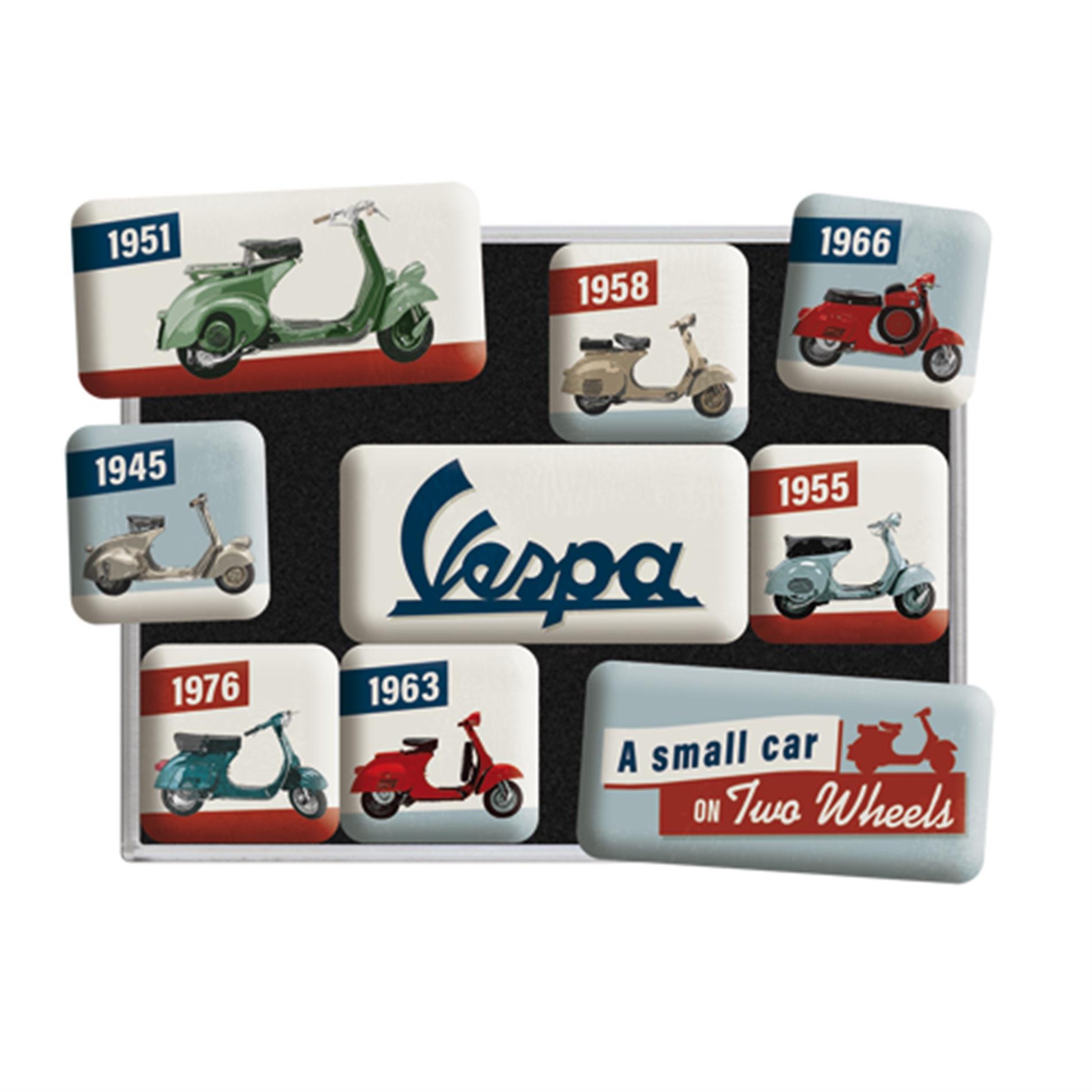 Magnete Set mit Motiv Vespa 