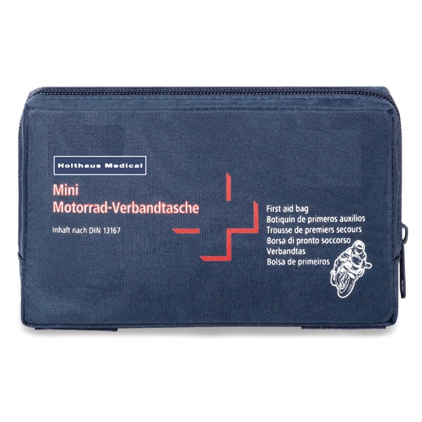 Mini Verbandtasche HOLTHAUS, Erste hilfe Kit für Zweirad 