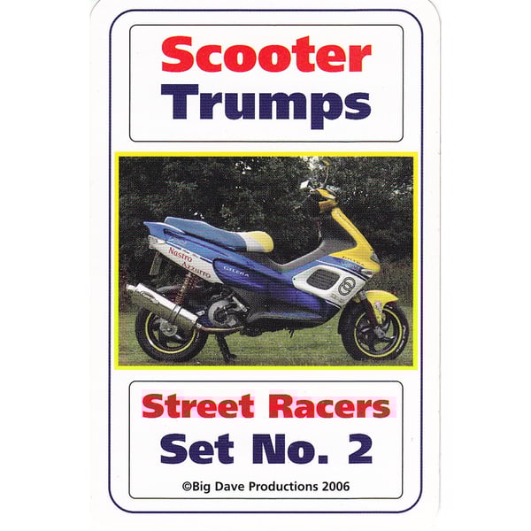 Kartenspiel SCOOTER TRUMPS 'Street Racers - Set No. 2' 