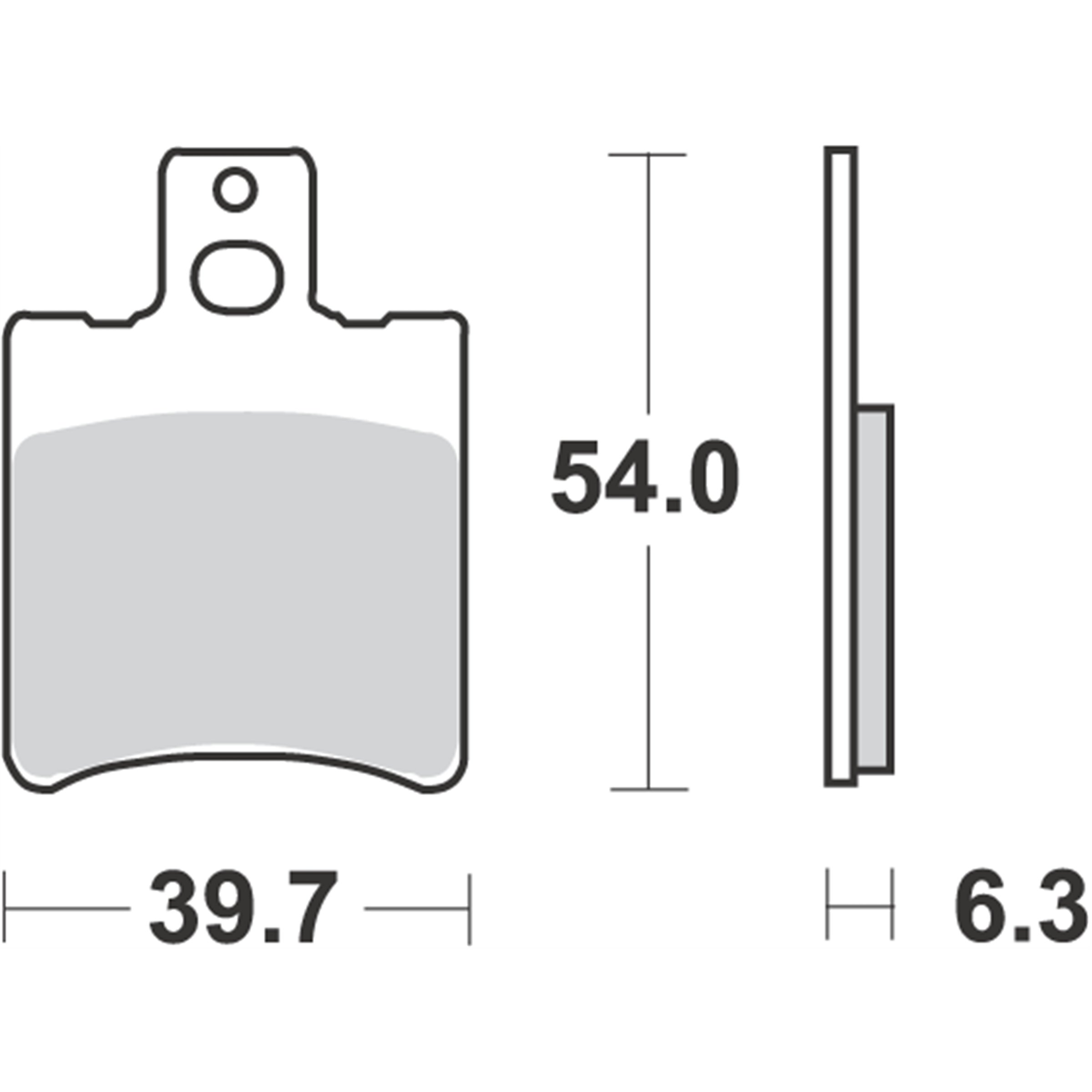 Bremsbeläge RMS S13  