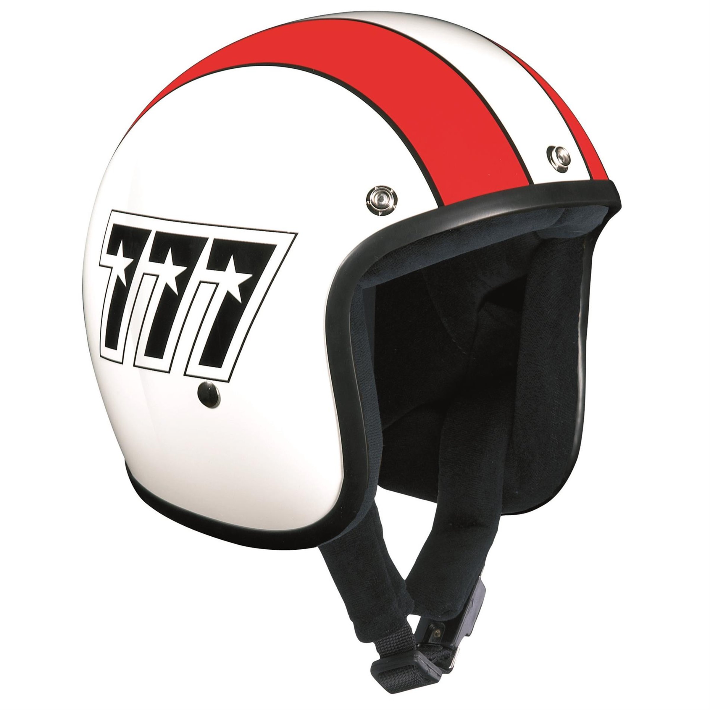 Helm BANDIT 777, weiß/rot, Gr. S, 55-56 cm Jethelm