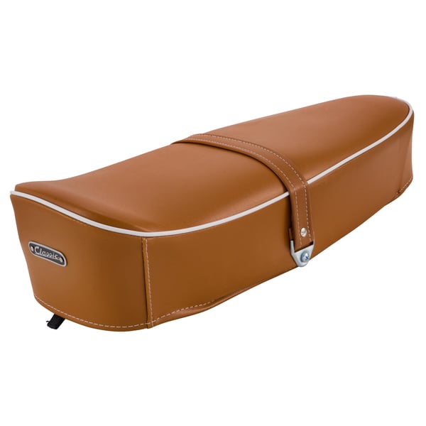 Sitzbank SIP Classic braun, orangebraun RAL 8023 für Vespa 90/R/125/PV