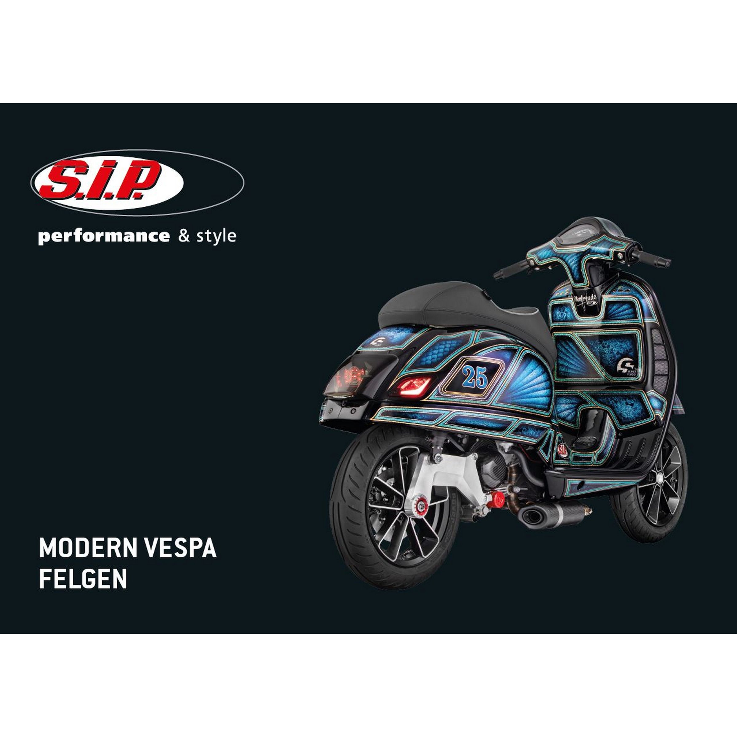 Katalog SIP Felgen, Modern Vespa, 2024 - 16 Seiten, deutsch 