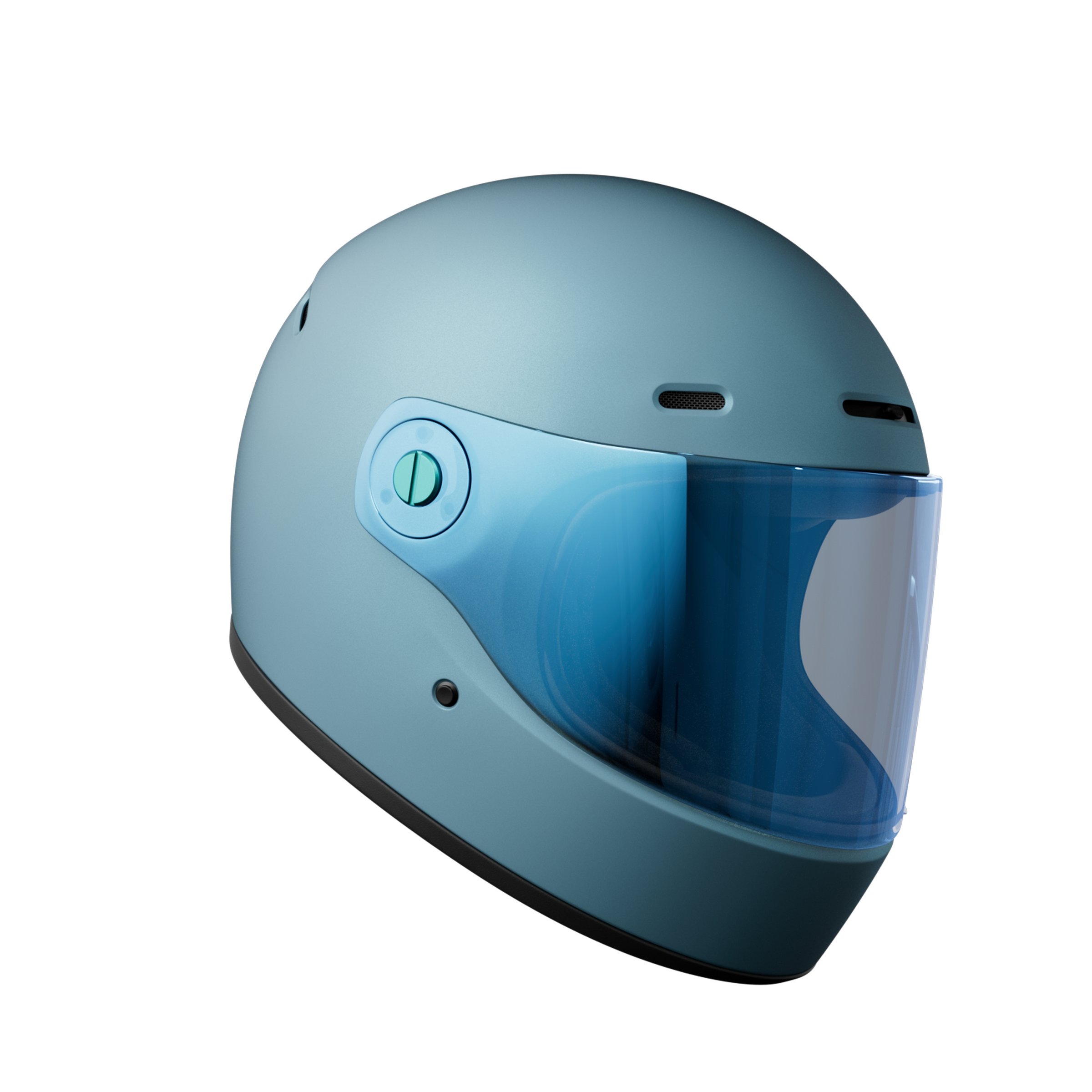 Helm JOHN DOE ONE, blau matt, Gr. S, 55-56cm Integralhelm
