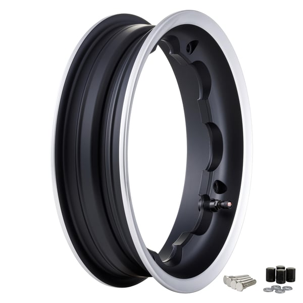 Felge SIP Tubeless 2.50x10 für 100-120er Breitreifen für Lambretta 125 LI/Special/GP/DL/150 LI/Special/SX/GP/175 TV/200 TV/SX/GP/DL vorne oder hinten