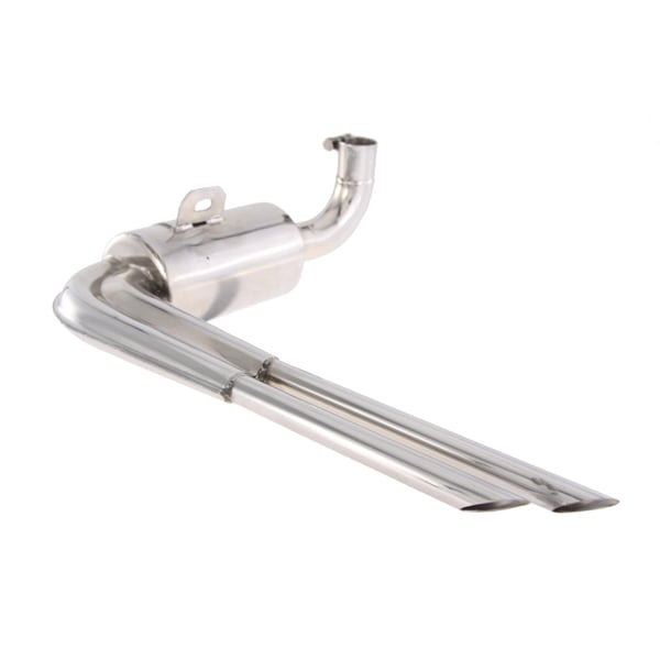 Rennauspuff 'Replika Sport' 87565, Edelstahl poliert, Farbe (ESD): chrom für Vespa 125 VNA/VNB/Super/150 VBA/VBB/Super