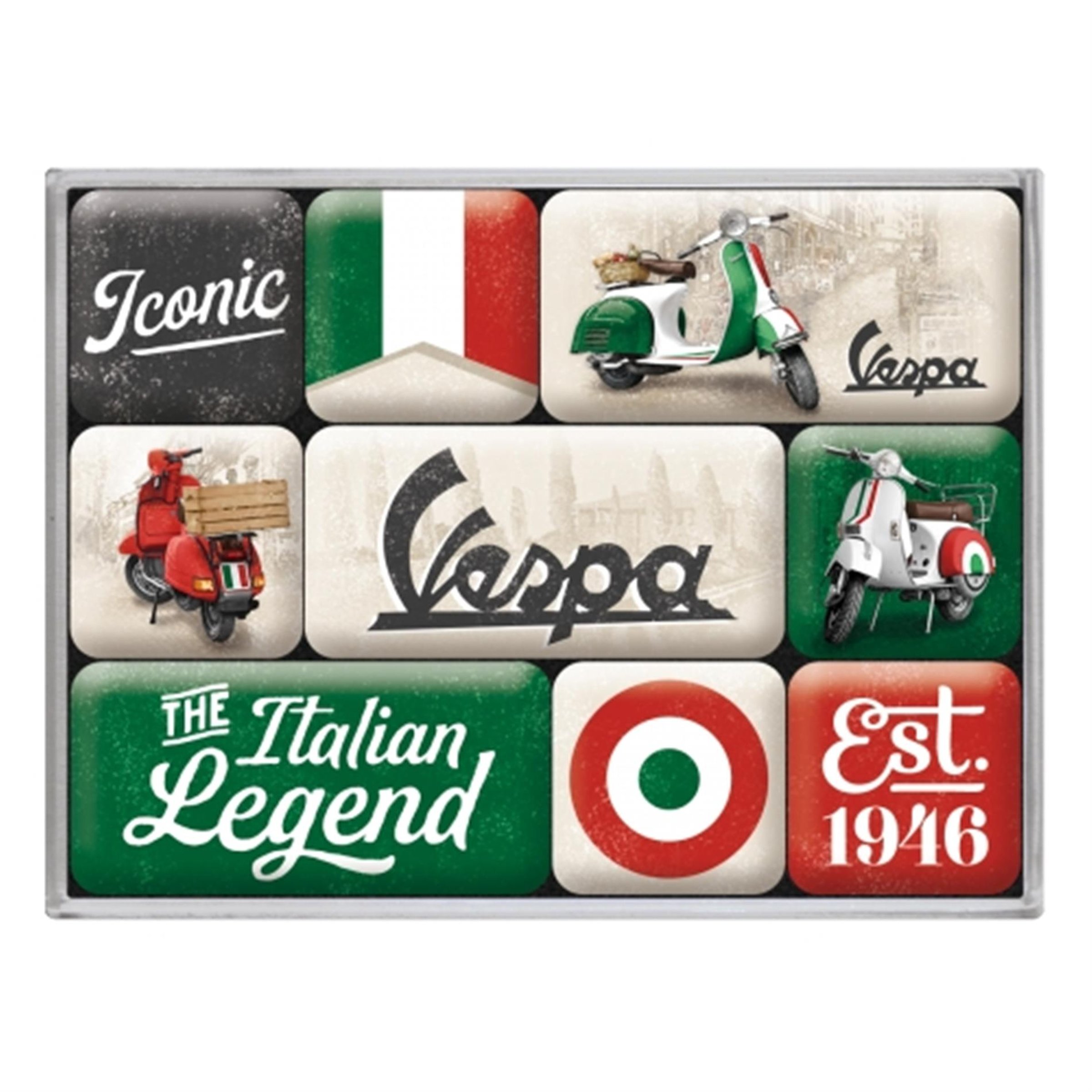 Magnete Set mit Motiv Vespa - Italian Legend 