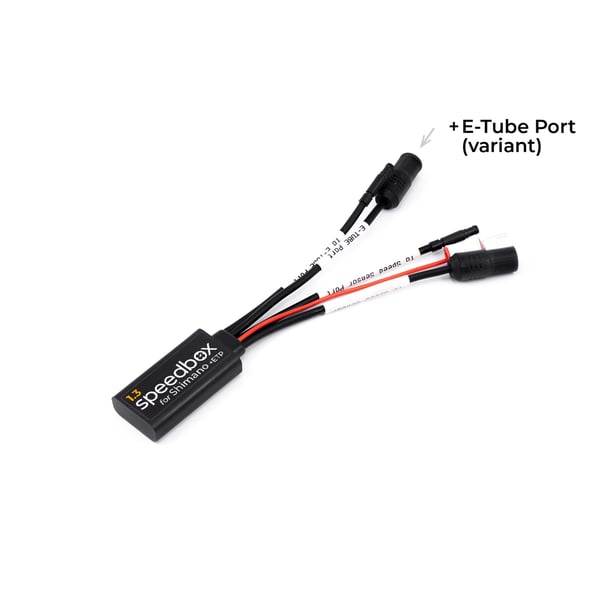 Tuningmodul E-Bike SPEEDBOX 1.3 + E-Tube port für E-Bikes/Pedelecs mit Motor SHIMANO EP8, mit Di2 oder Satellite System mit E-TUBE