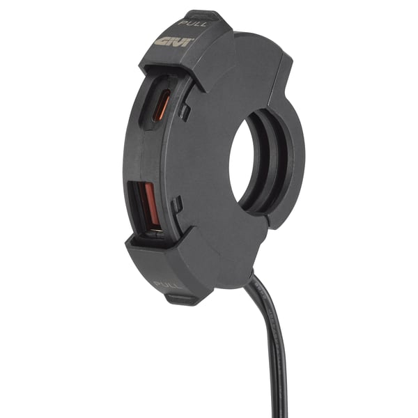 USB Charger GIVI 12-24V, USB und USB-C Lenkerbuchse, universal für LXV 125-150ccm GTV 125-310ccm
