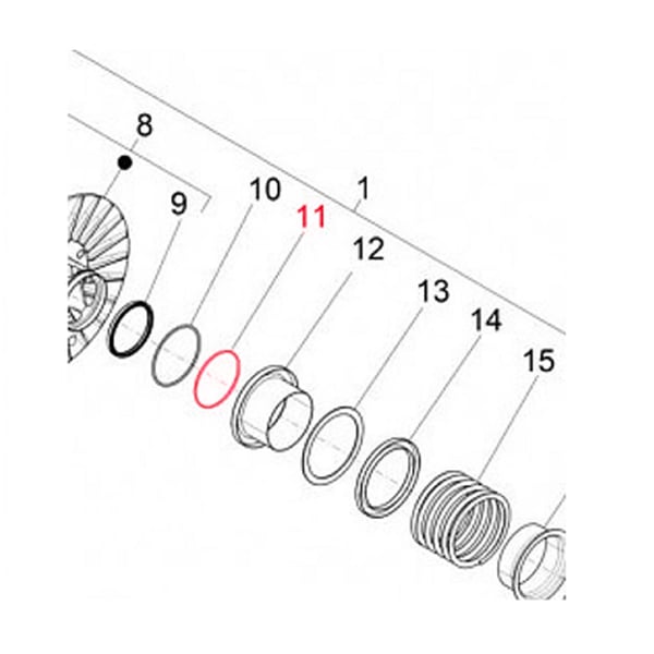 O-Ring bewegliche Wandlerscheibe, PIAGGIO für APRILIA/GILERA/PIAGGIO Atlantic/Scarabeo/Fuoco/Nexus/Beverly/MP3/X8/X9/X10/XEVO