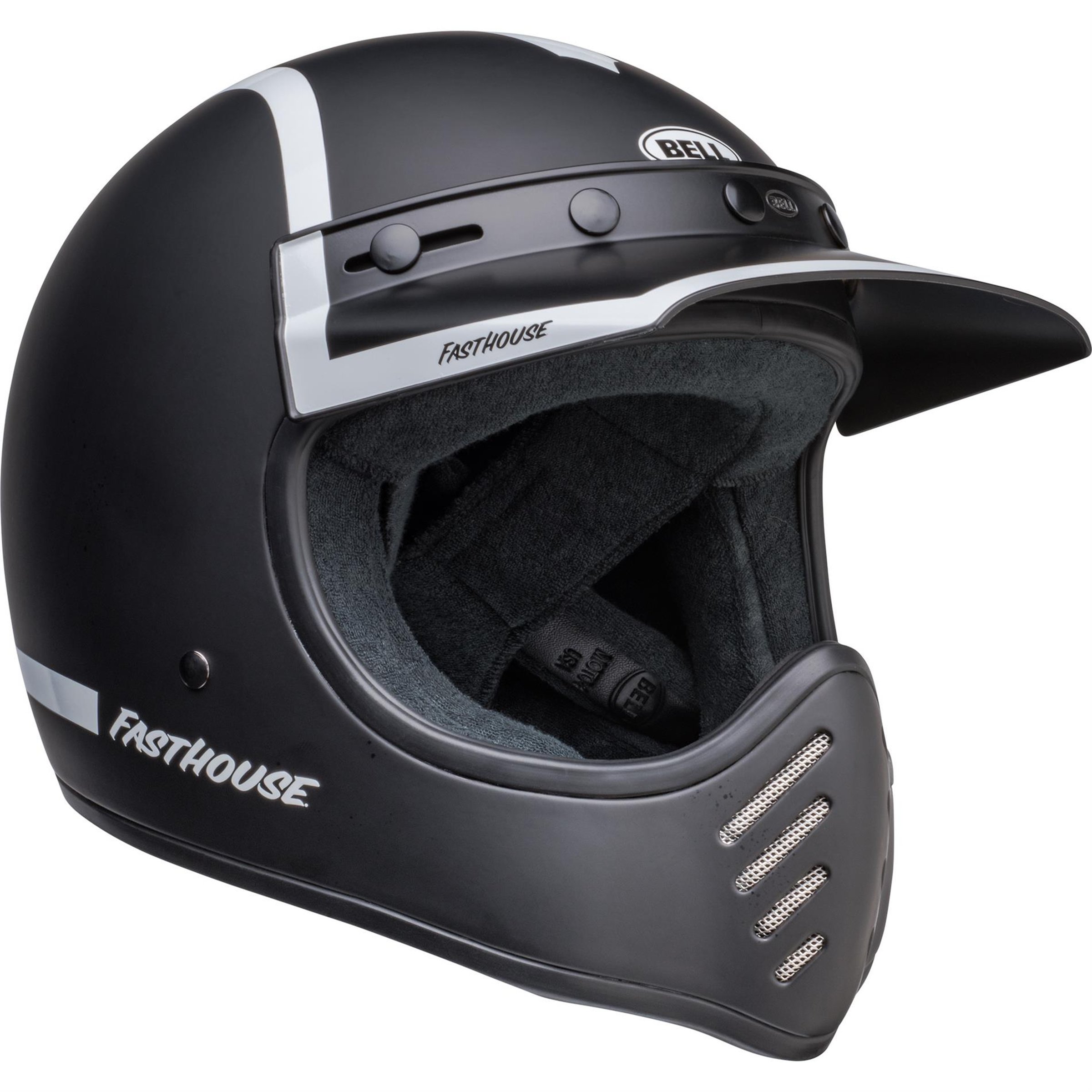 Helm BELL MOTO 3 Fasthouse, schwarz matt, Gr. XL, 61-62cm Crosshelm