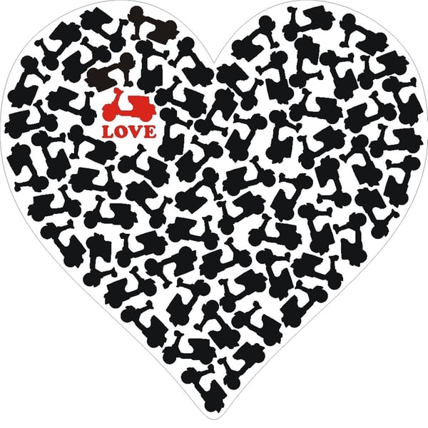 Aufkleber mit Motiv 'Love' 