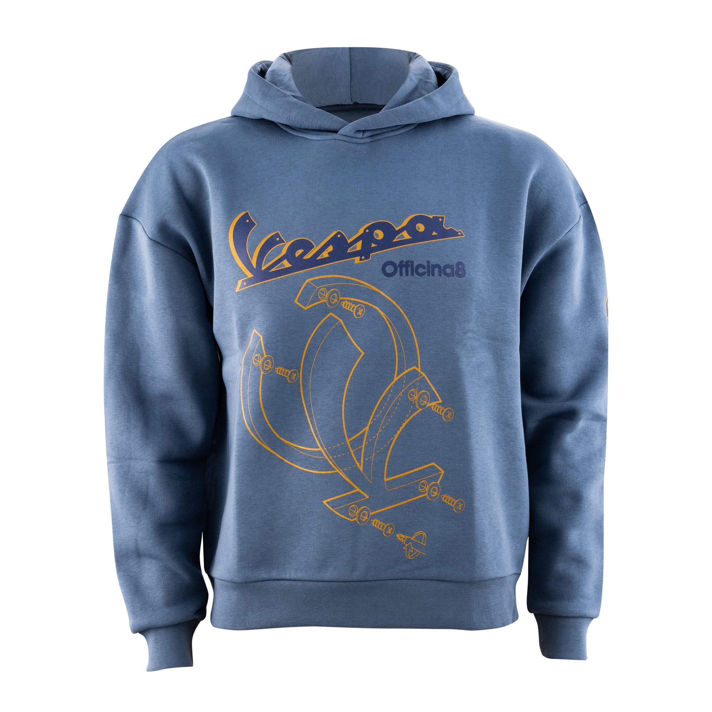 Kapuzen-Sweatshirt/Hoodie PIAGGIO Vespa Officina 8 Größe: S für Männer