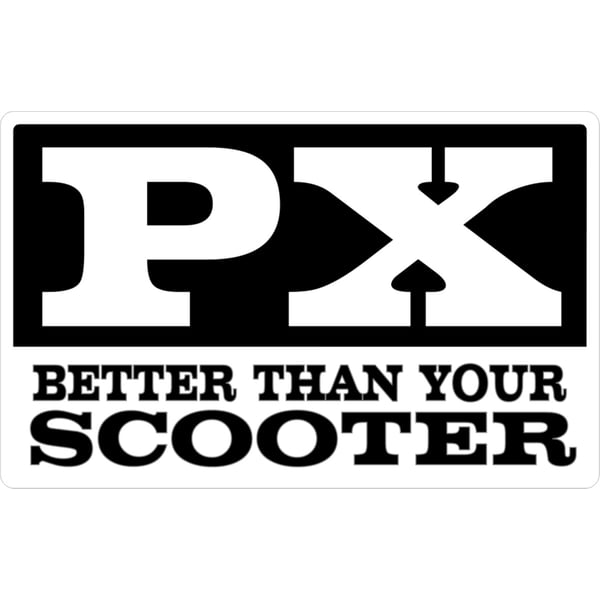 Aufkleber mit Motiv 'PX-Better than your scooter' 