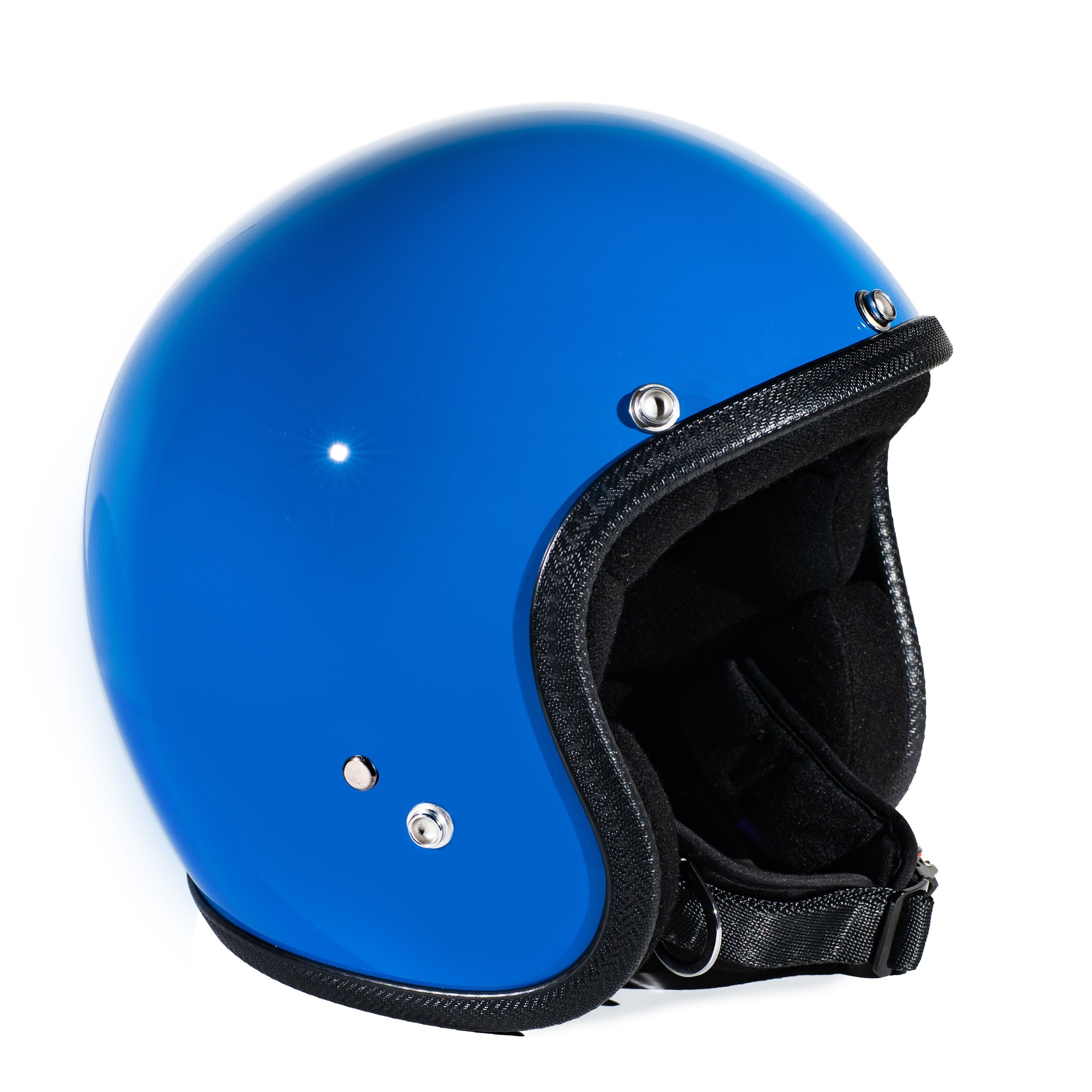 Helm 70'S PASTELLO Vintage, blau, Gr. XL, 61-62 Jethelm