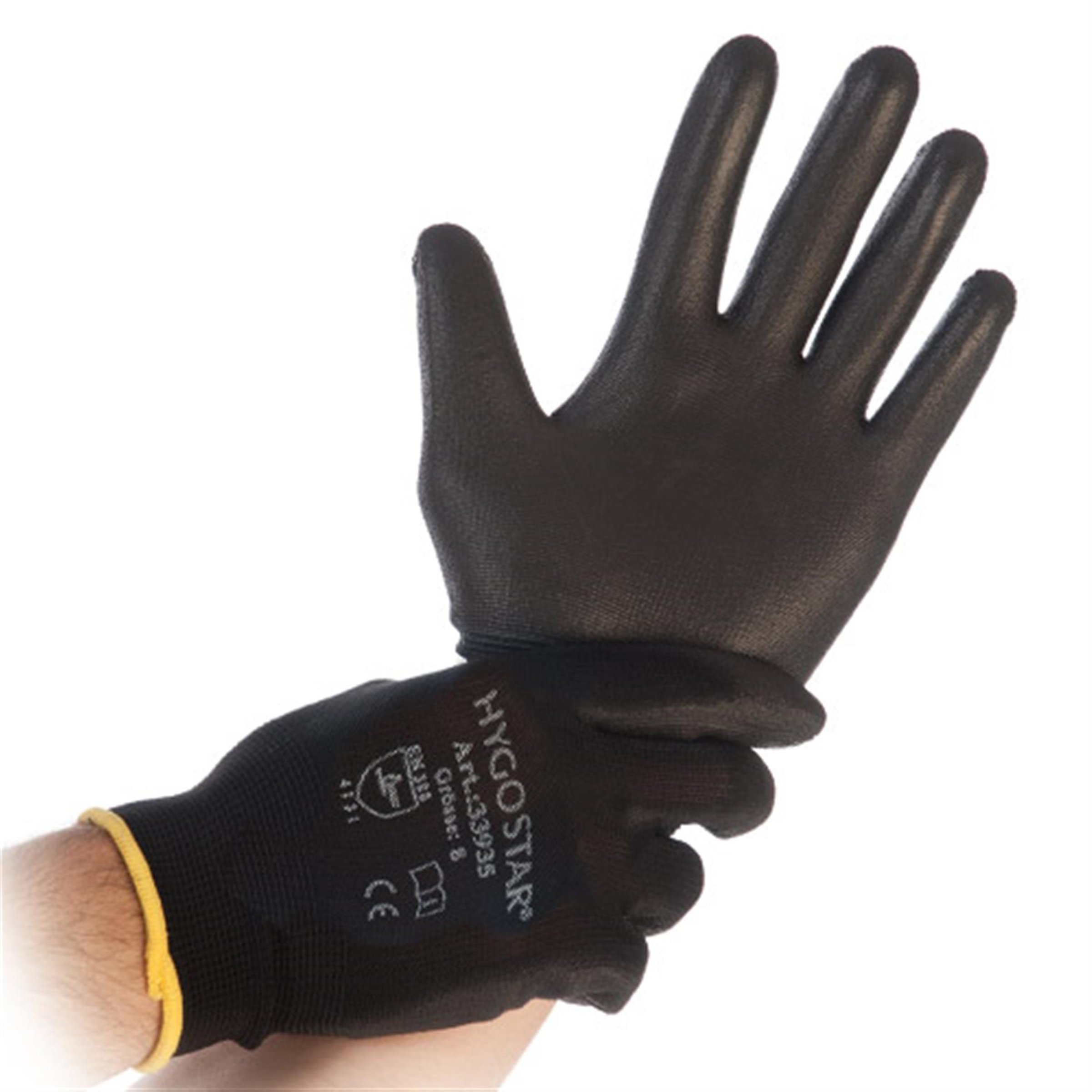 Mechaniker-Handschuhe HygoStar Black Ace Größe: 6/XS Unisex