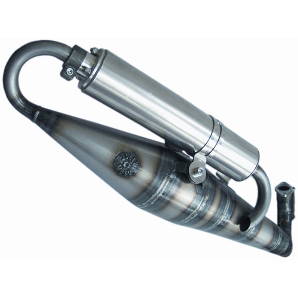 Rennauspuff JOLLY MOTO by JL für Rennzylinder MALOSSI für APRILIA/GILERA/PIAGGIO 125-150 SR/GILERA 125-180 Runner FX/FXR/TPH/Typhoon/ITALJET 125-180 Dragster/PIAGGIO 125-180 Hexagon/LX/LXT/Skipper/SKR für GILERA/PIAGGIO 125-180ccm 2T AC/LC