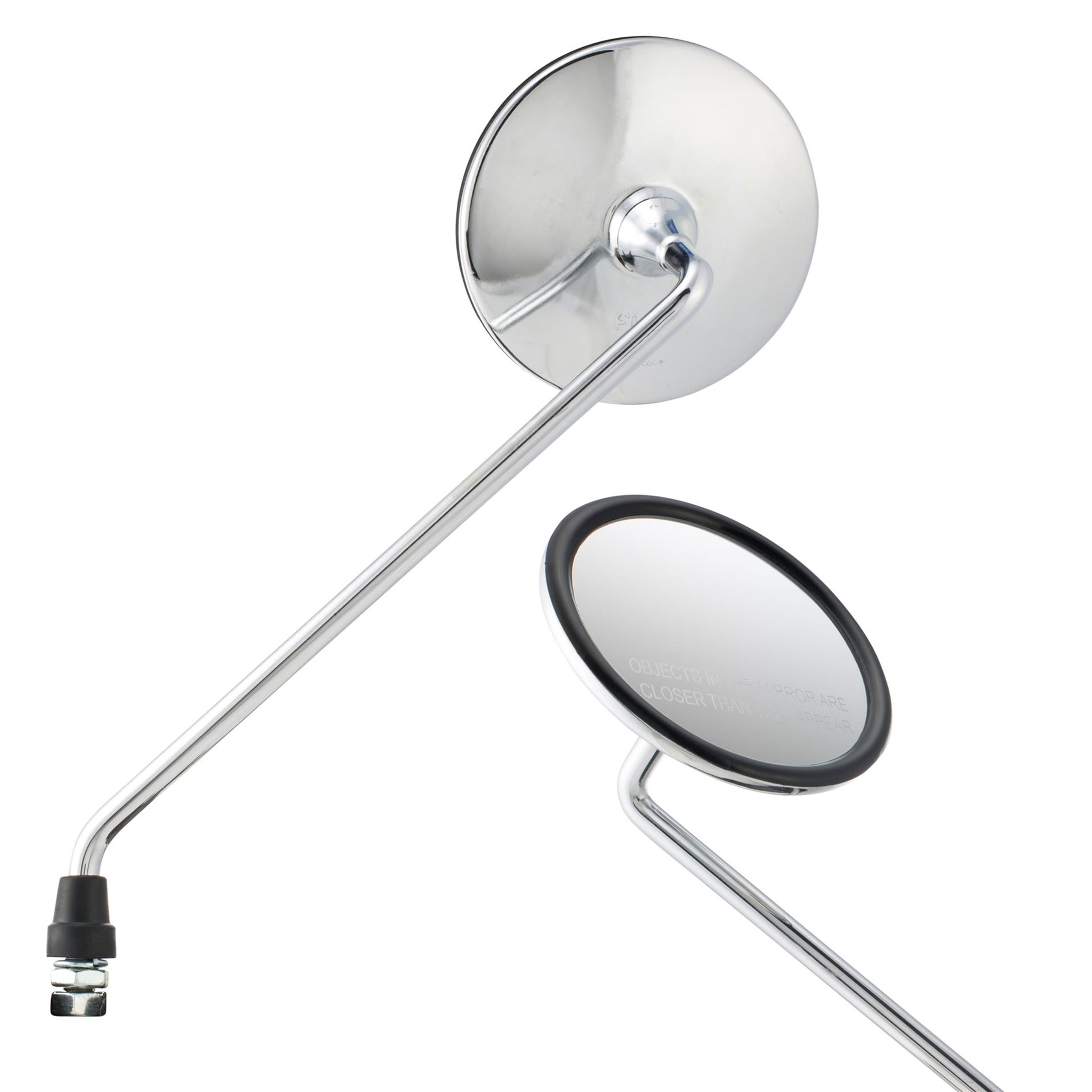 Standard Spiegel Set STELLA C-2727109 + C-2727073 zur Montage am Lenkerunterteil rechts und links für Vespa/LML alle Modelle Klassik