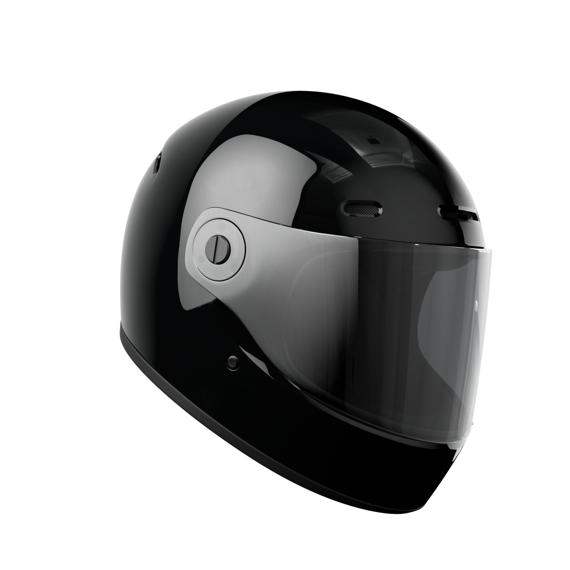 Helm JOHN DOE ONE, schwarz glänzend, Gr. XL, 61-62cm Integralhelm