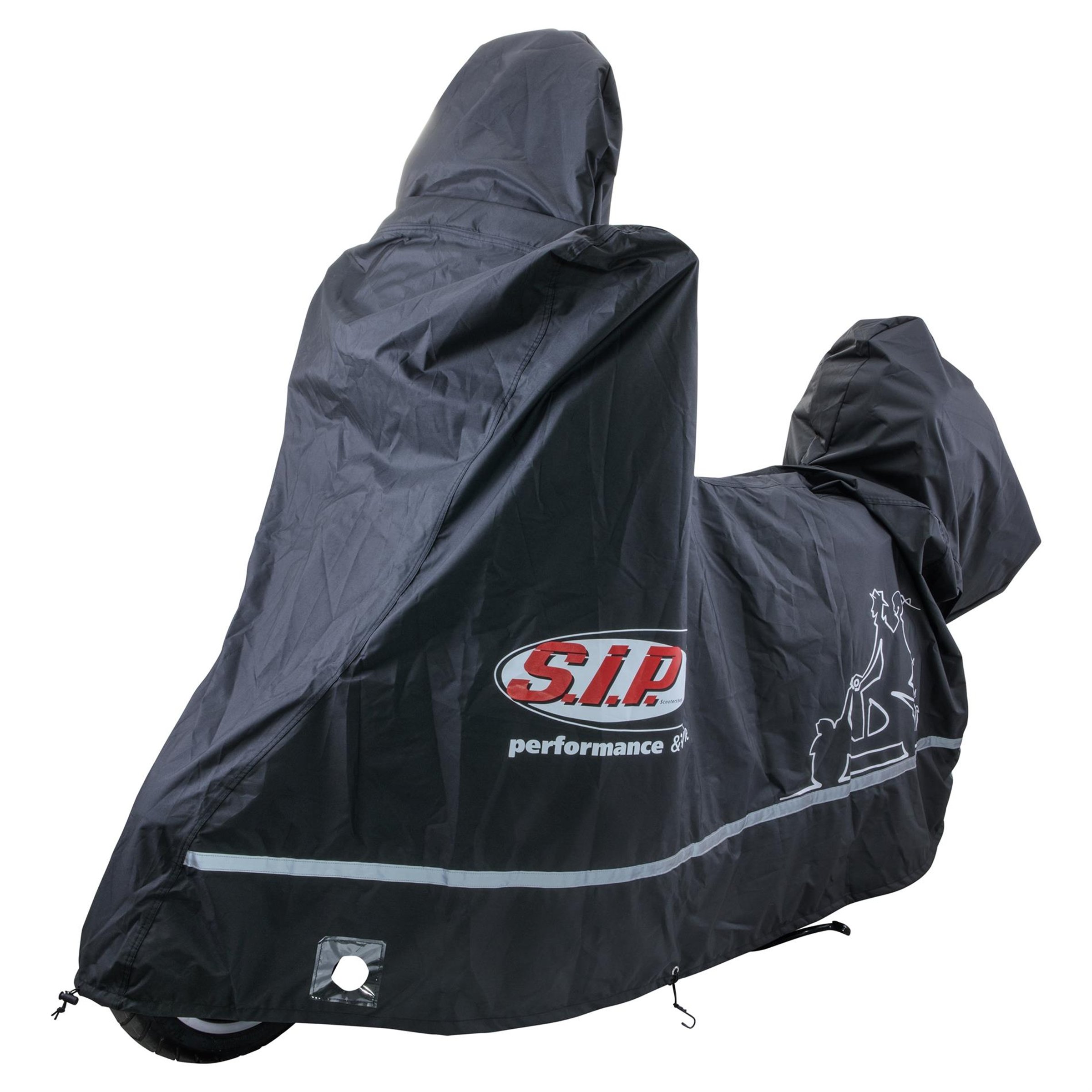 Faltgarage SIP Outdoor PREMIUM 2.0 schwarz für Vespa ET2/ET4/LX/LXV/S/Primavera/Sprint 50-150ccm, für Vespa PX/T5