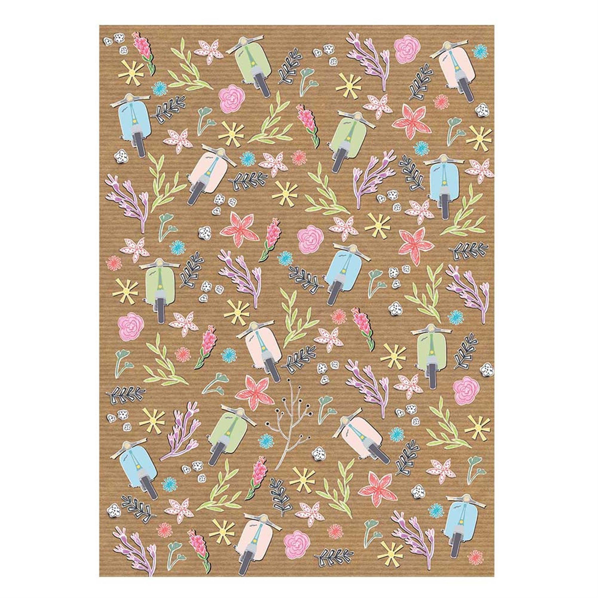Geschenkpapier SIP mit Motiv Flowers   