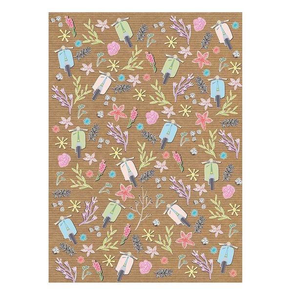 Geschenkpapier SIP mit Motiv Flowers 