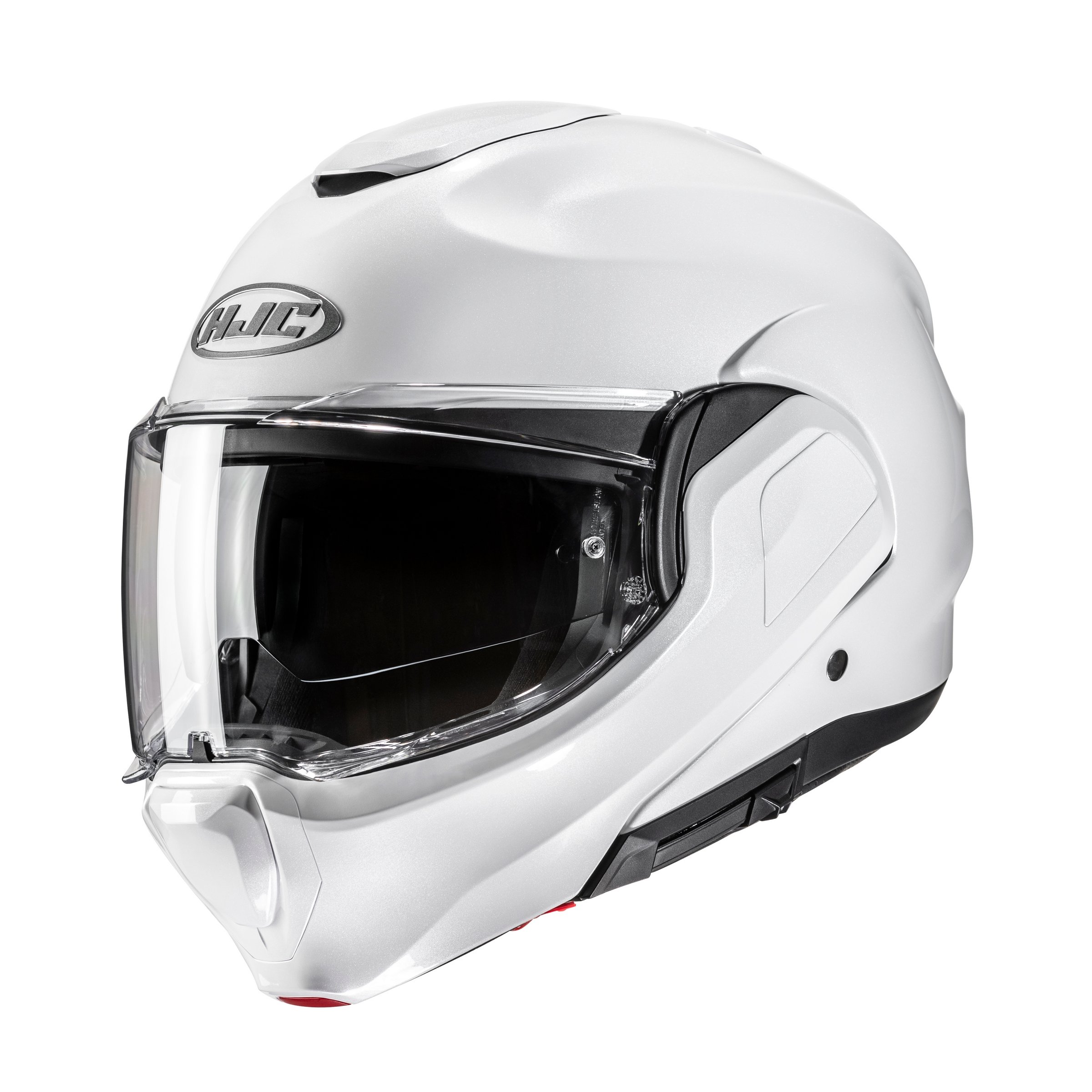 Helm HJC F100, weiß glänzend, Gr. XS, 54-55 cm Modularhelm