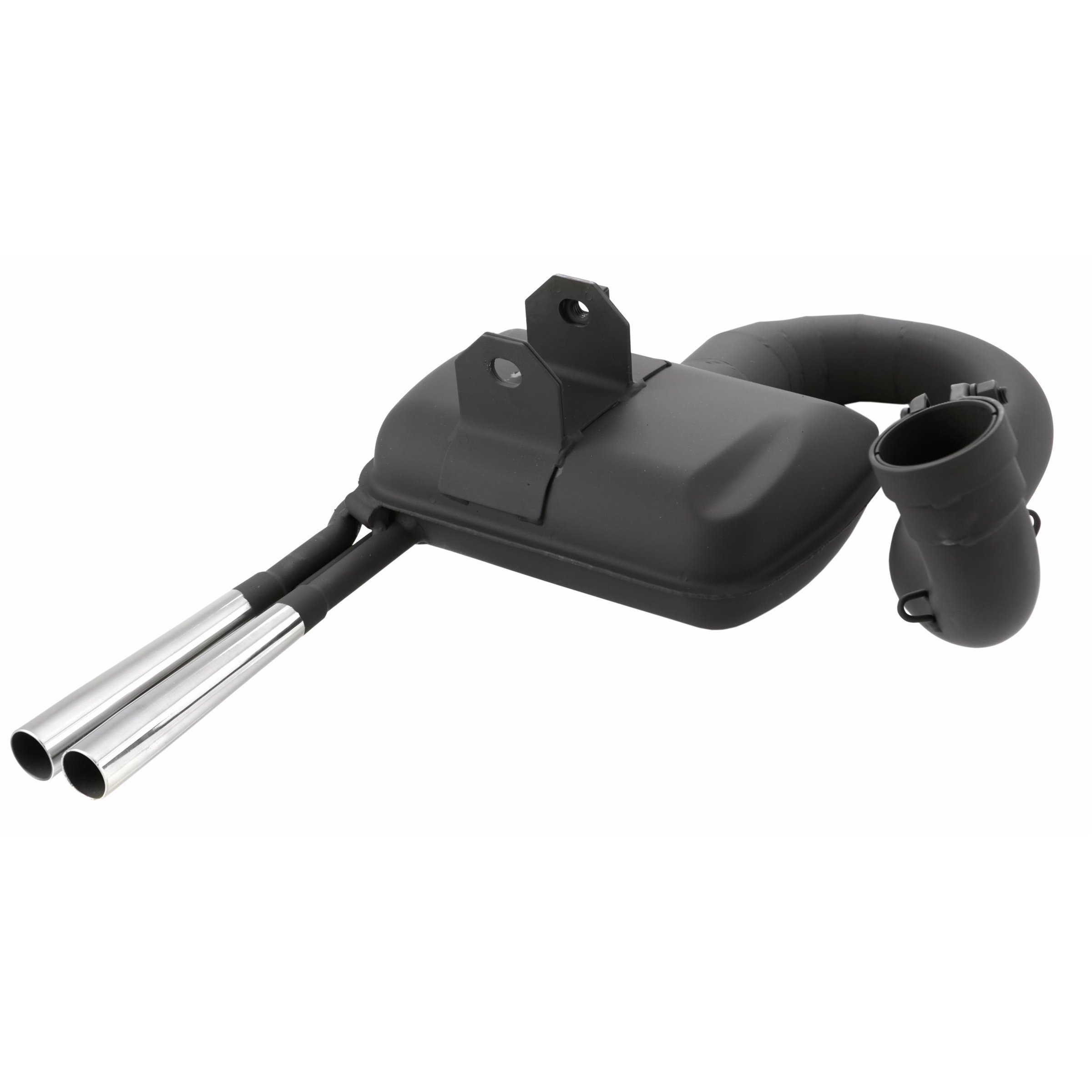 Rennauspuff SIP ROAD 2.0 Sport Optik 0232 - 0259, Material: Stahl schwarz, Farbe (ESD): chrom für Vespa 200 Rally/P200E/PX200 E/Lusso/'98/MY/Cosa 1 200