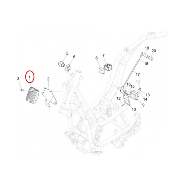 Spannungsregler PIAGGIO 58209R - 641711 für PIAGGIO Beverly 350ccm 4T 4V '11-/MP3 300/500ccm/X7 125/300ccm/X10 350/500ccm