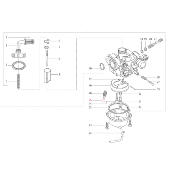 O-Ring Ø i 5mm, a 7mm mm (d) 1,0mm, LML für LML Star 125-150 4T/Star Deluxe 125-150 4S/Speedy