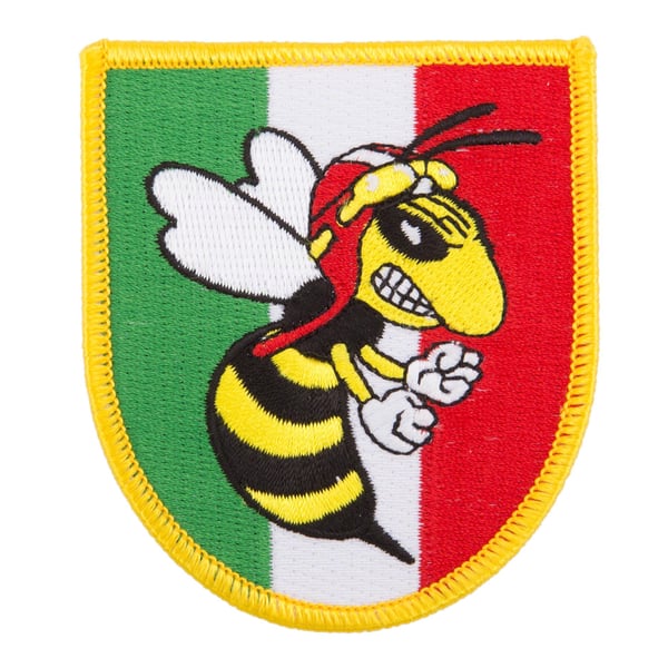 Aufnäher mit Motiv 'Wappen böse Wespe', Italien 