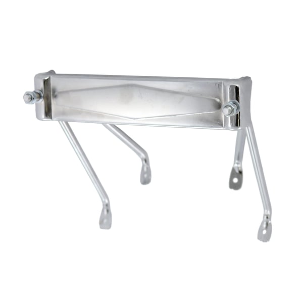 Reserveradhalter CUPPINI, für offene 10' Felge, Durchstieg vorne für Lambretta 125 LI (3.Serie)/Special/GP/DL/150 LI (3.Serie)/Special/XS/GP/175 TV (3.Serie)/200 TV/SX/GP/DL