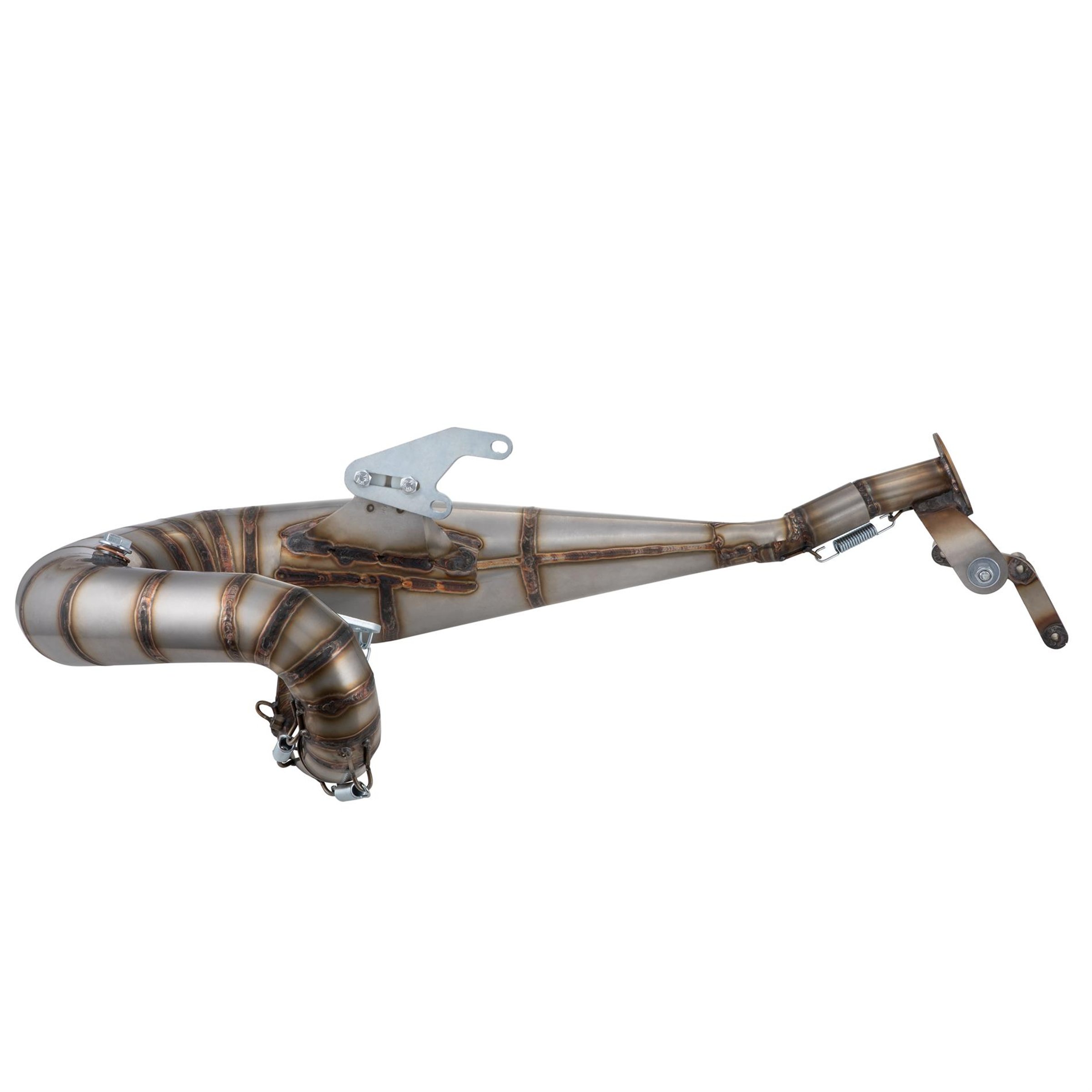 Rennauspuff SIP Performance Touring Design by NORDSPEED, Material: Edelstahl unlackiert, Dämpfer: Edelstahl Farbe (ESD): silber für Lambretta 125 LI/LIS/DL/GP/150 LI/LIS/SX/DL/GP/175 TV 2°-3°/200 TV/SX/DL/GP