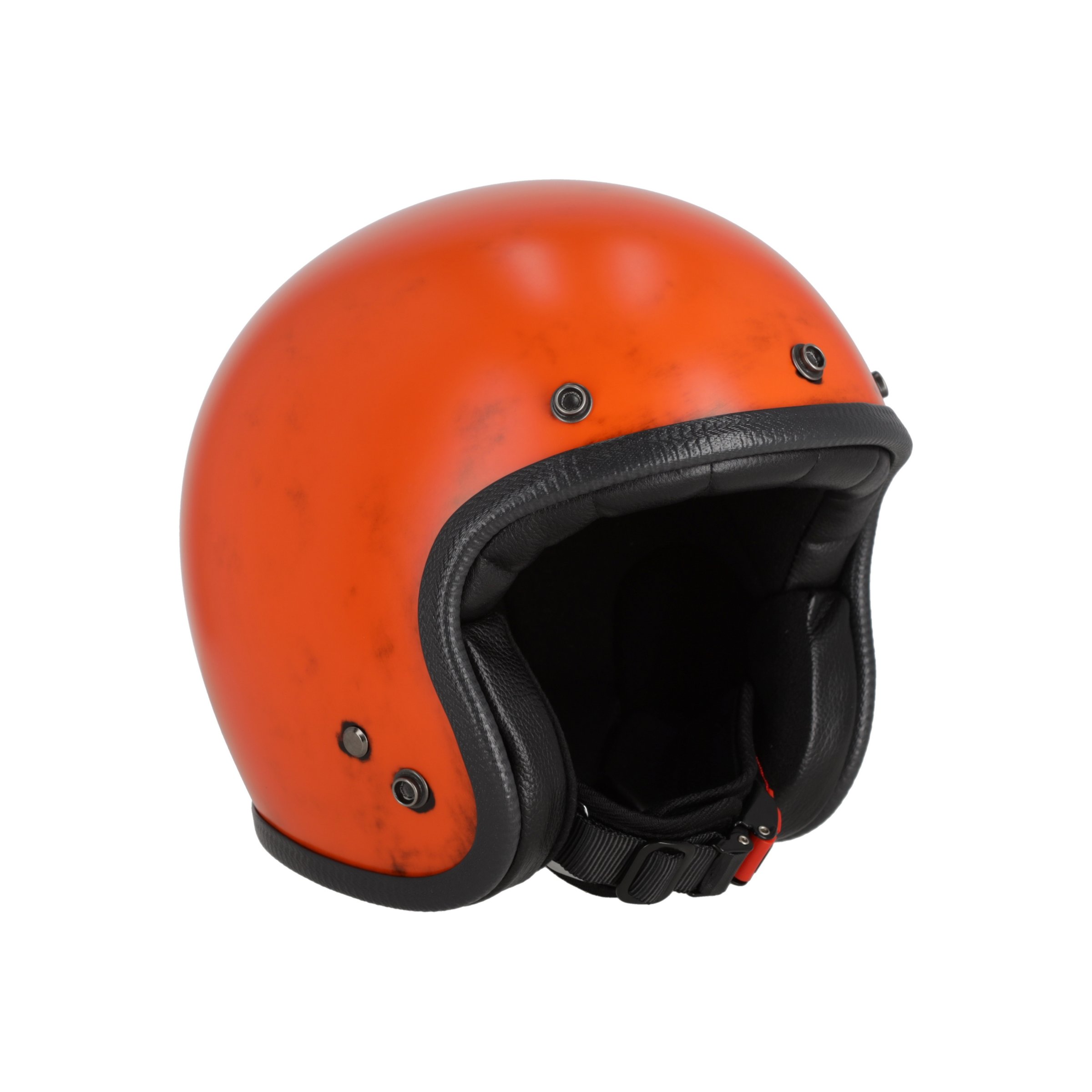 Helm 70'S PASTELLO Dirty, orange, Gr. S, 55-56 Jethelm