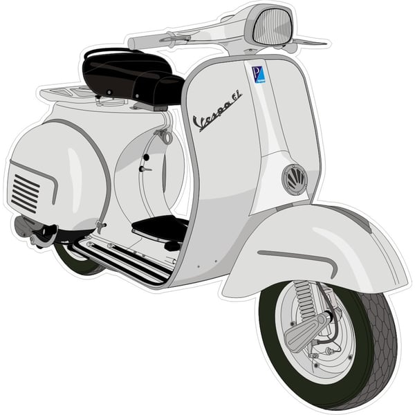 Aufkleber mit Motiv Vespa 150 GL Motorroller 