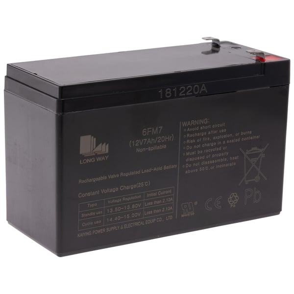 Batterie 12V/7Ah, 6FM7 für Kinderroller für Vespa PX/GTS