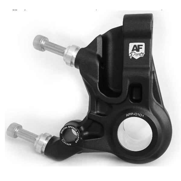 Achsaufnahme AF Parts Race V2 RADIAL, für GRIMECA Scheibenbremse Classic NT/PX'98/MY 20mm mit Bremszange Radial 82mm für Vespa 50-125/PV/ET3/PK/S/SS/XL/XL2/125 VNA -TS/150 VBA-Super/Rally/PX/PE/T5/Cosa