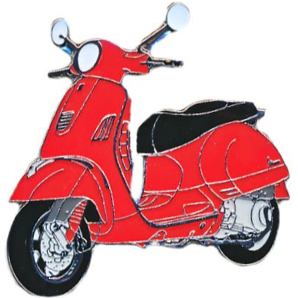 Pin mit Motiv Vespa GTS Motorroller 