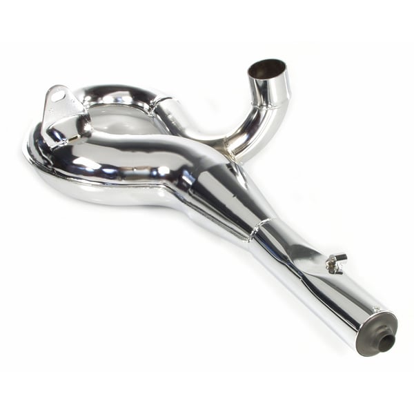 Rennauspuff PINASCO 26560815, Stahl chrom, Farbe (ESD): chrom für Vespa P80-150X/PX80-150 E/Lusso/'98/MY/Cosa 1