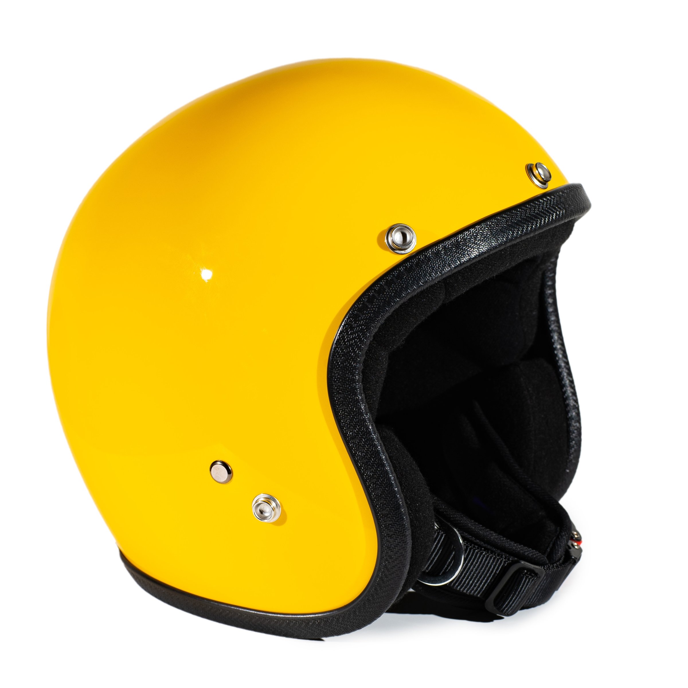 Helm 70'S PASTELLO Vintage, gelb, Gr. M, 57-58 Jethelm