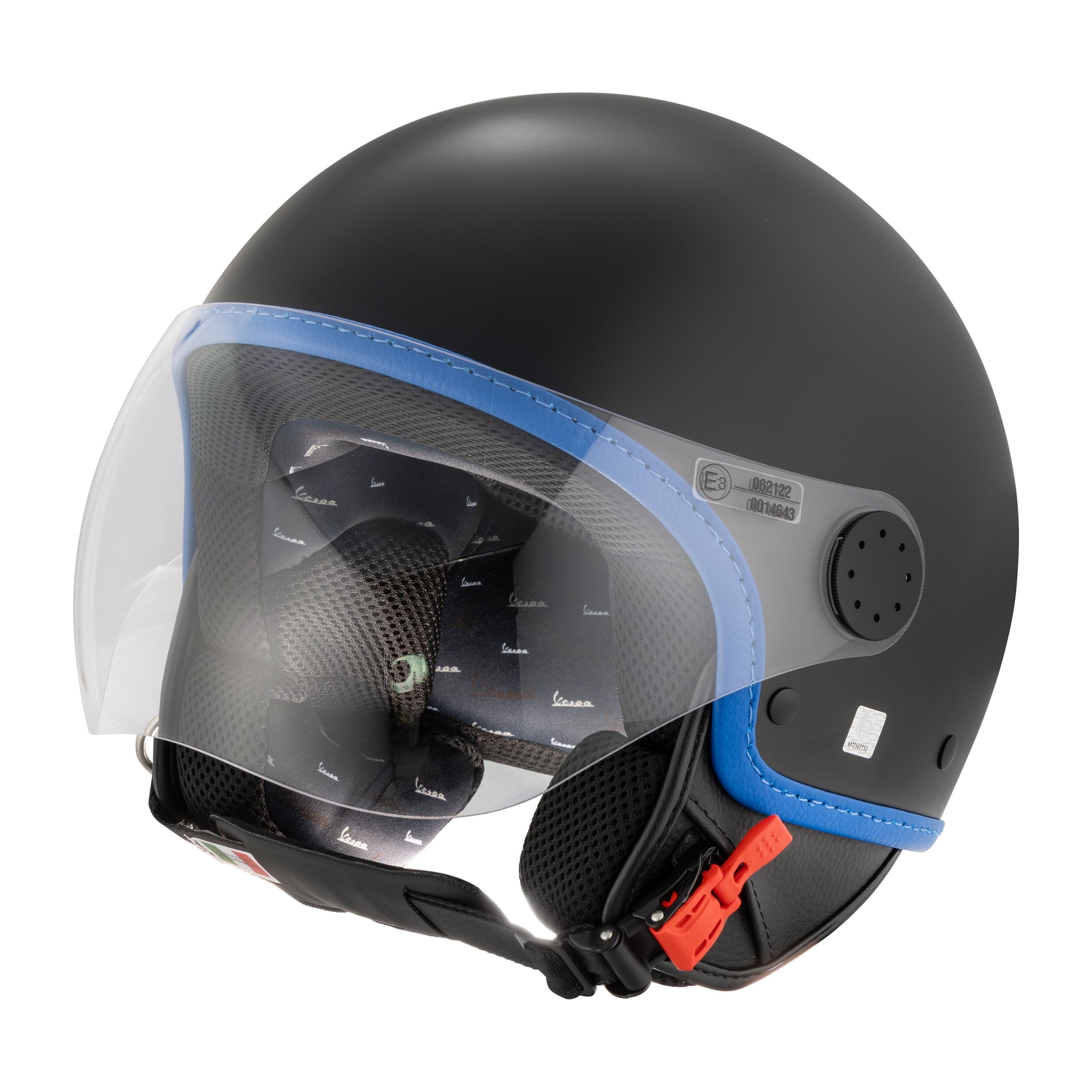 Helm PIAGGIO Vespa Visor 4.0 DEC, schwarz matt, Gr. XL, 61cm Jethelm