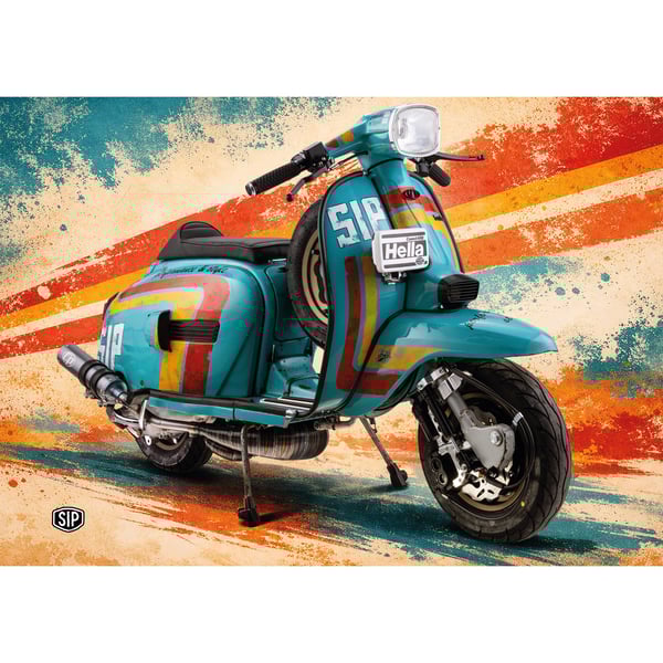 Poster SIP mit Motiv Lambretta Innocenti Customscooter 