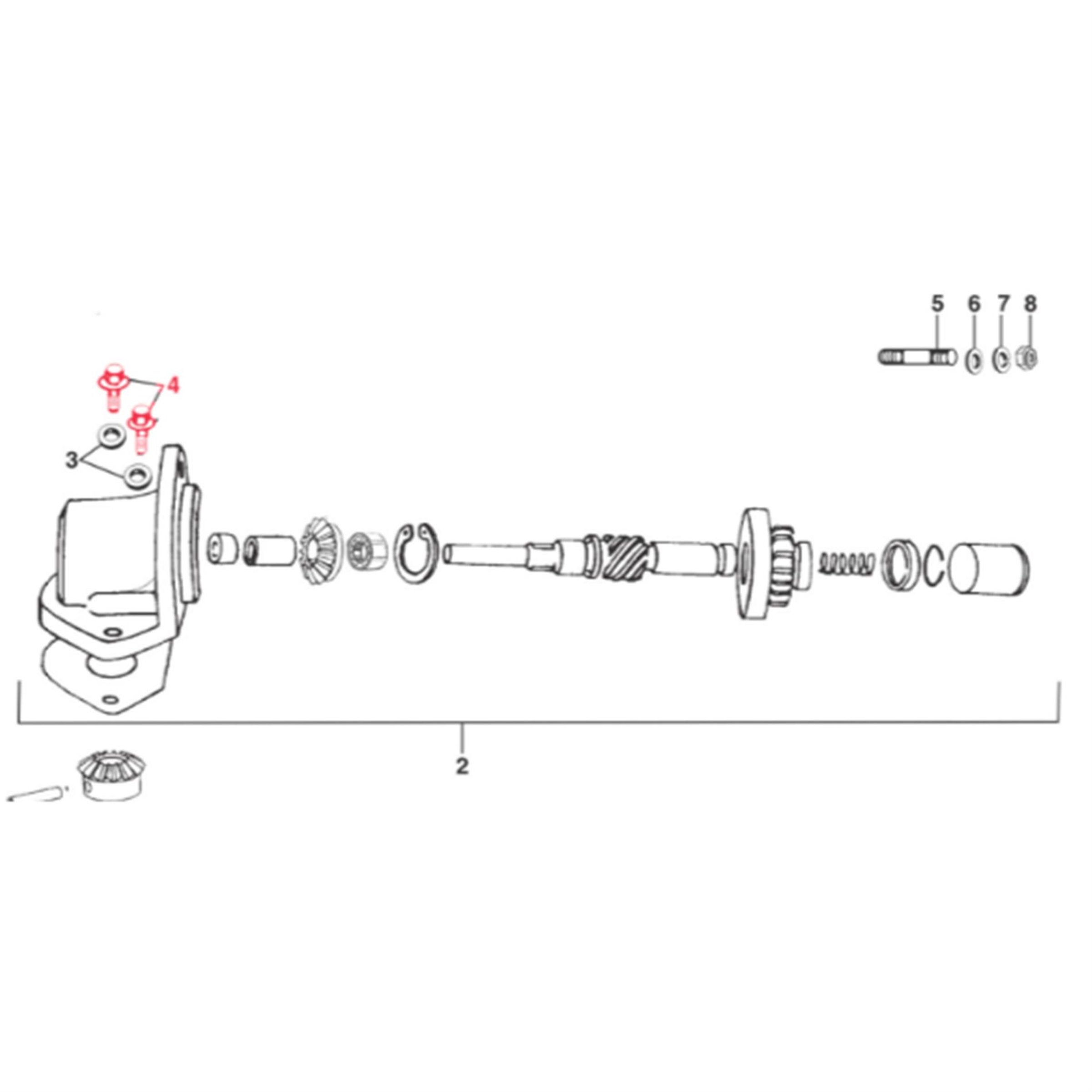 Schraube Anlasserfreilauf M8x15 mm, Sechskant mit Flansch, LML für LML Star 125-200 4T/Star Deluxe 125-150 4S/Speedy für LML Star 125-200 4T/Star Deluxe 125-150 4S/Speedy