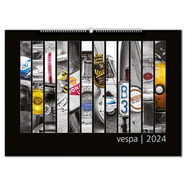 Kalender Colorkey mit Motiv VESPA 2024 Motorroller Limited Edition 