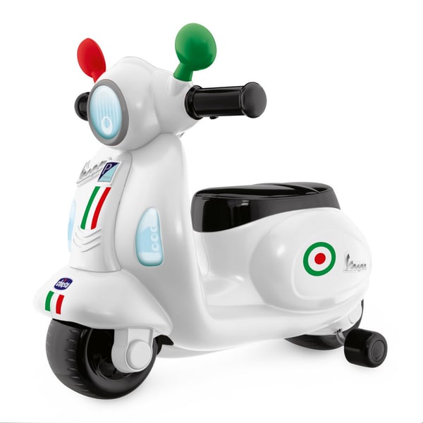 Kinderroller CHICCO Laufrad 'Rutscher kleine Vespa Primavera' weiß/rot/grün 