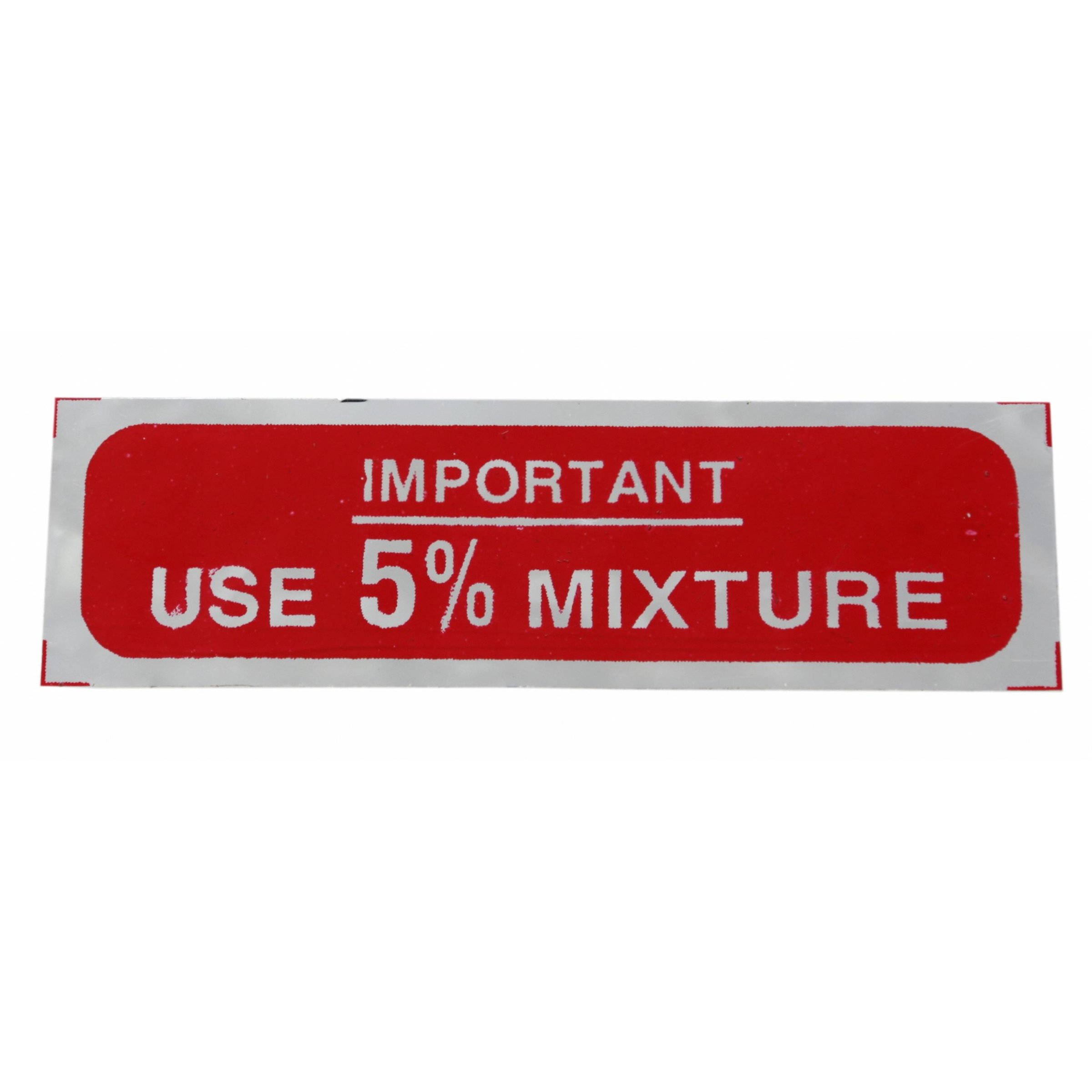 Aufkleber mit Motiv Use 5% Mixture für Vespa 125 V30-33/VM/VU/VNA/150 VL/VB1/160 GS/180 SS